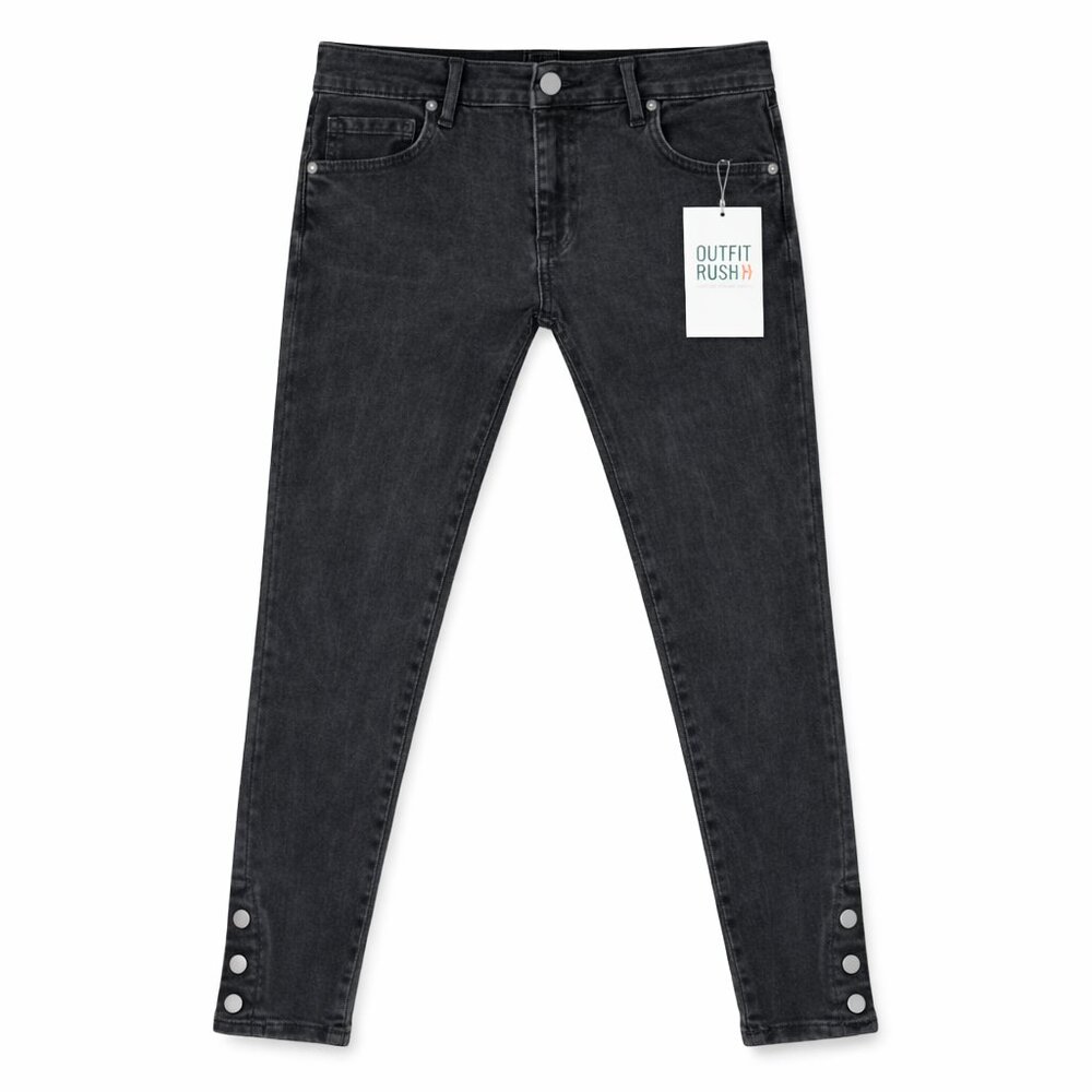 LOFT Black Skinny Jeans | Women’s Button-Hem Ankle Denim